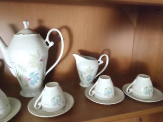Juegos de café porcelana floral y de desayuno