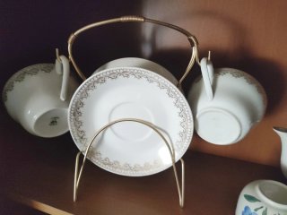Juegos de café porcelana floral y de desayuno