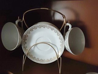 Juegos de café porcelana floral y de desayuno