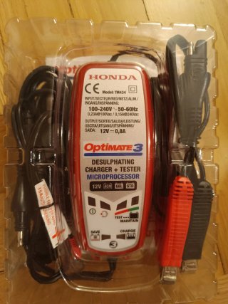 Cargador Batería OptiMATE 3 Honda 12V 0.8A
