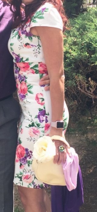 Vestido lápiz pin-up floral