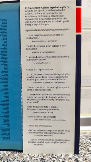 Collins Diccionario Inglés español