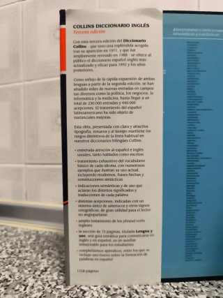 Collins Diccionario Inglés español