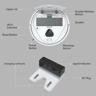 SIN ABRIR Robot Aspirador Trifo Wi-Fi 3000 Pa