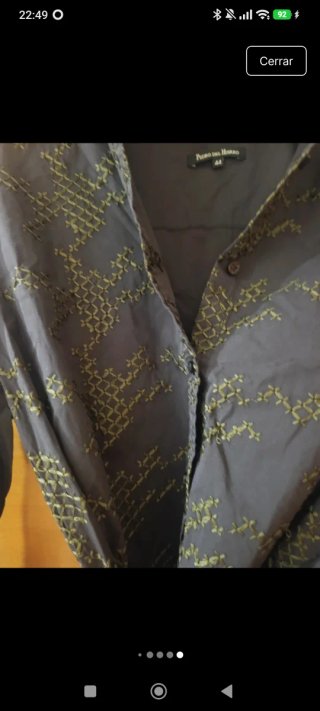 Camisa Pedro del Hierro gris oscuro talla 44