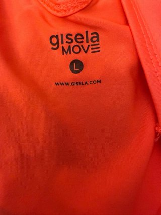 Camiseta sin mangas deportiva Gisela naranja L