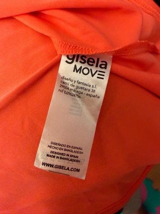 Camiseta sin mangas deportiva Gisela naranja L