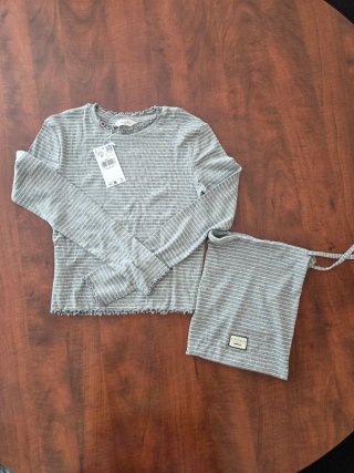 Pijama Mango Mujer Gris Nuevo
