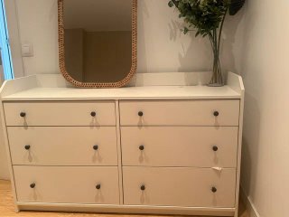 Cómoda IKEA HAUGA 6 cajones Blanca