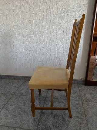 Set de 6 sillas de comedor de madera