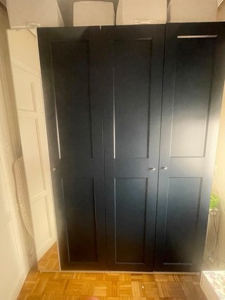 Armario modular Pax Ikea azul y blanco