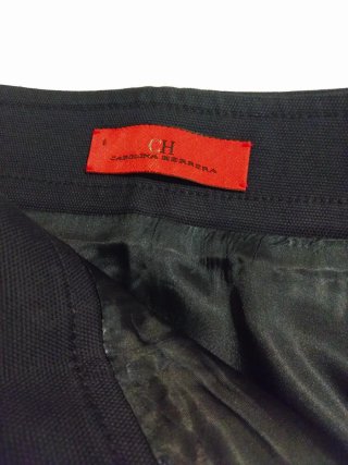 Falda Carolina Herrera Negra Botones