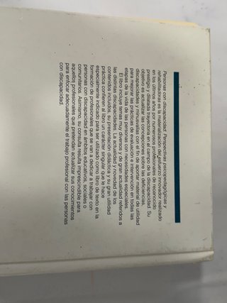 Libro:  Personas con discapacidad