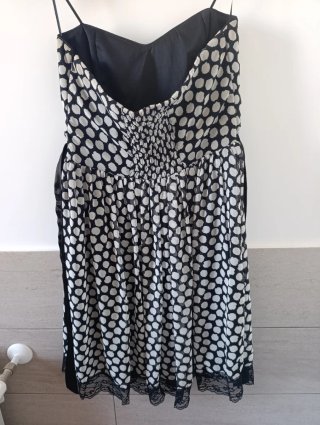 Vestido fiesta corto lunares Talla L