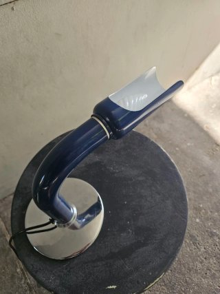 Lampada vintage Gulp blu in metallo