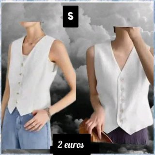 Chaleco blanco talla S