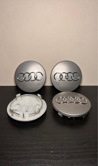 Tapacubos Audi Plata 68mm (4 Unidades)