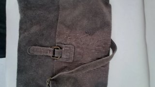 Bolso de ante gris