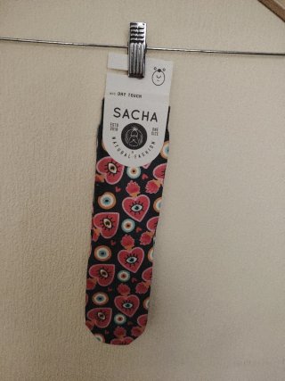 Calcetines Sacha Rojo Corazones Ojos