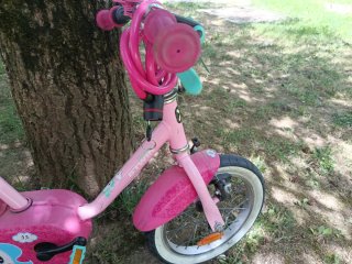 Bicicleta Btwin infantil rosa