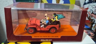 Figura Tintin Coche Willys MB 1943 Nuevo