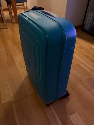 Maleta de mano Samsonite azul turquesa NUEVA
