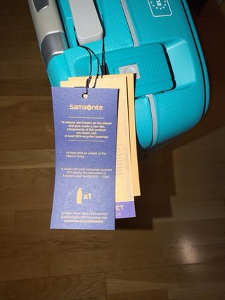 Maleta de mano Samsonite azul turquesa NUEVA