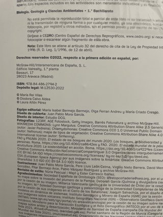 Biologia, Geologia y Ciencias Ambientales 1 BACH