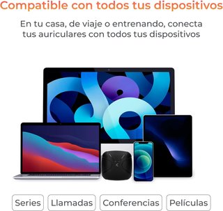 - KSIX auriculares inalámbricos deporte batería