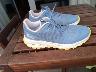 Zapatillas trail Jack Wolfskin azul/amarillo