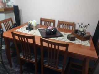 Mueble comedor 3,60m + mesa y 6 sillas