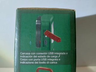Linterna LED Recargable Batería Litio PARKSIDE