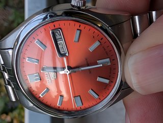 Orologio Seiko 5 Automatico Arancione