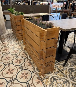 Jardinera de madera