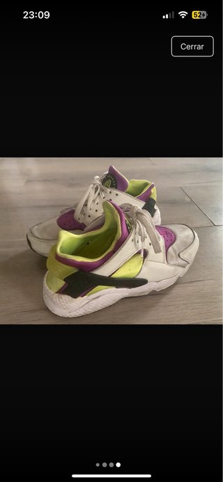 Nike Huarache Morado y Blanco