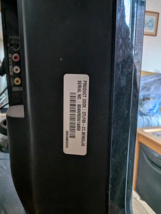 Televisión LG Negra