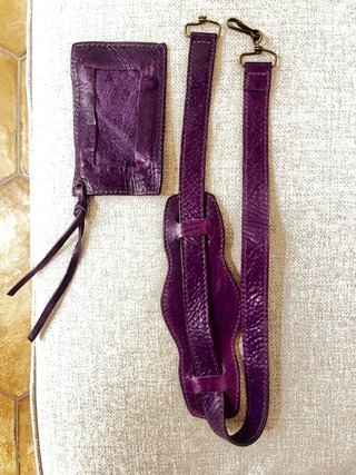 Borsa Balenciaga City Pelle Viola Originale