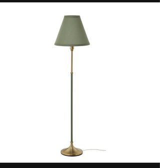 Lámpara de pie Ikea dorada y verde