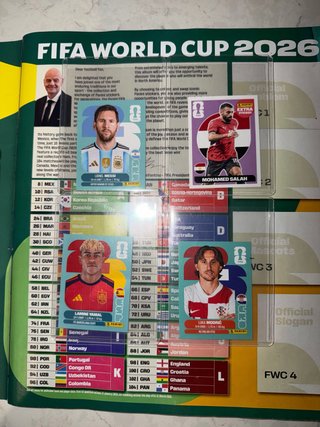 Cromos Panini Mundial 2026