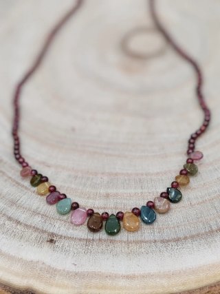 Collar Turmalinas y Granate