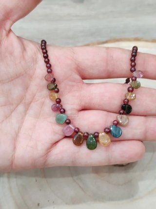 Collar Turmalinas y Granate