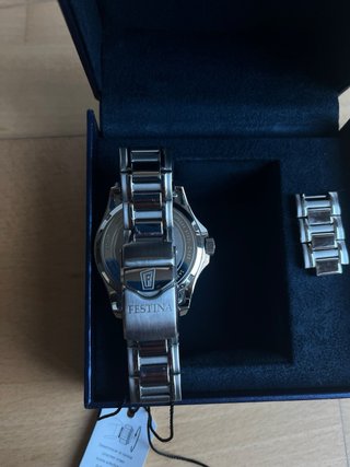 Reloj Festina Automático Azul y Plateado