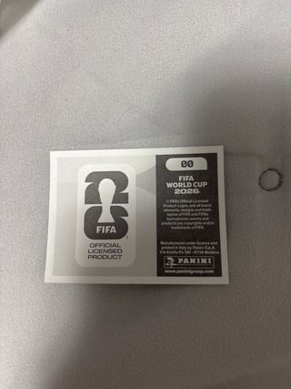 Carta Panini Mundial 2000, 00