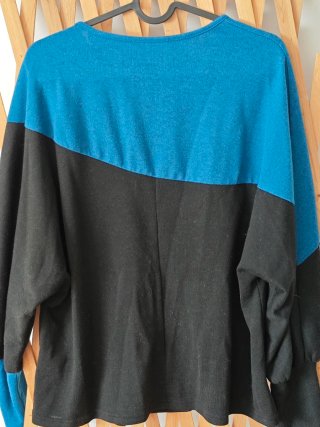 Jersey bicolor manga larga