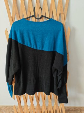 Jersey bicolor manga larga