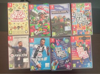 Pack 8 Juegos Nintendo Switch: FIFA, Splatoon, Min
