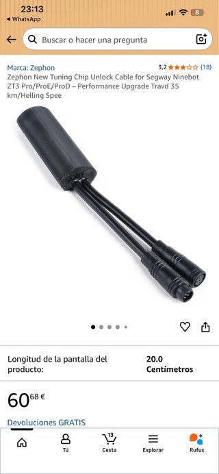 Cable de desbloqueo patin