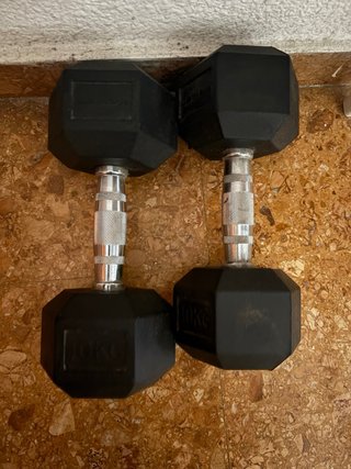 2 Mancuernas 10kg Gimnasio
