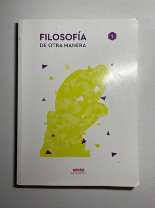 Filosofía 1, primer curso de bachillerato