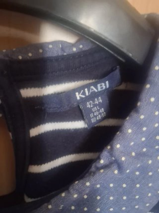 Blusa Kiabi rayas azul y blanco